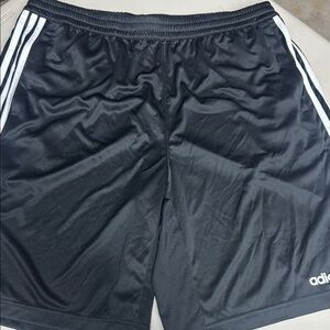 Adidas Black Athletic Shorts with Elastic Waistband